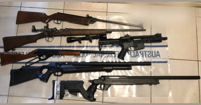 Firearms, including rifles, found in south Canberra home