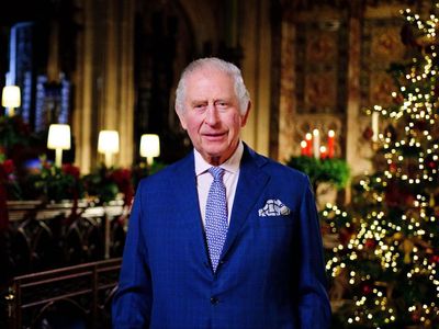 King Charles pictured in first Christmas speech as monarch as he pays tribute to ‘beloved mother’