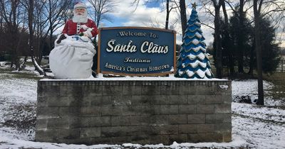 Inside festive town called Santa Claus which celebrates Christmas all year round