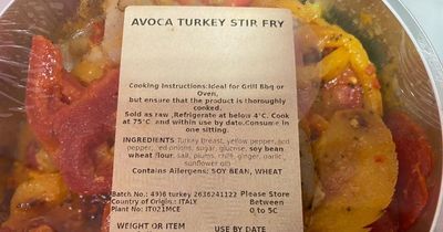 Food alert recall of popular Avoca products in Ireland over incorrect cooking instructions