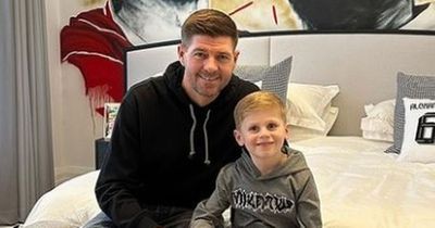 Steven Gerrard reveals brilliant Liverpool mural for son in Christmas message