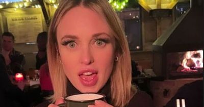 Jorgie Porter jokes about becoming a 'lightweight' as she enjoys date night with fiancé after welcoming baby boy