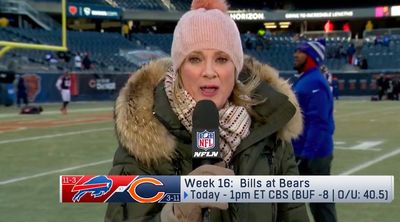 NFL Network’s Stacey Dales summed up the weather in Chicago in hilarious fashion
