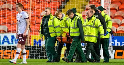 Craig Gordon rushed to hospital after suffering horror injury in Christmas Eve clash