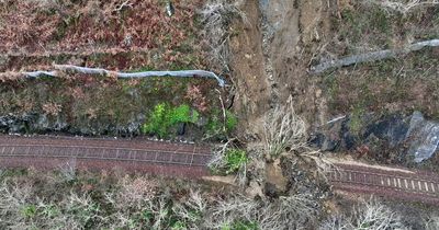 Major Scots railway line set to reopen after 100 tonne landslide caused track damage