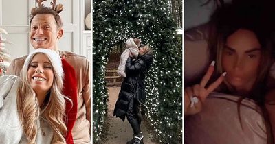 Katie Price and Stacey Solomon lead stars enjoying Christmas Eve with their children
