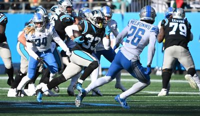 Panthers set franchise records for total yards, rushing yards in a game