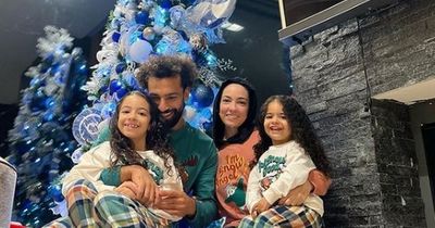 Liverpool FC's Mo Salah gets festive ahead of Aston Villa clash