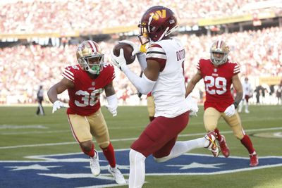 WATCH: Commanders WR Jahan Dotson’s touchdown to tie things up vs. 49ers