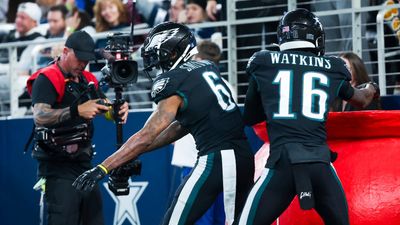 Eagles Pretend to Rob Salvation Army Kettle in TD Celebration
