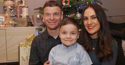 Mum's joy as sick son battles through three blood transfusions to make it home for Christmas