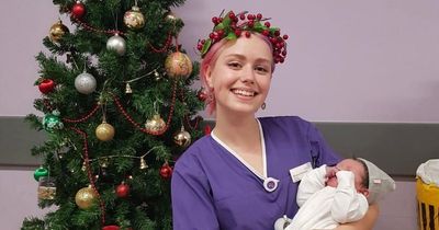 Young NHS midwives working over Christmas open up on 'extra magical day'
