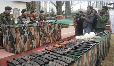 Jammu & Kashmir: Huge Quantity Of Arms, Ammunition Recovered In Uri