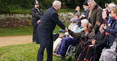 Prince Andrew makes surprise appearance with royals for traditional Christmas Day church service