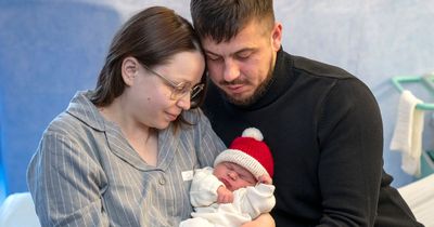 Edinburgh couple welcome first baby born in the capital on Christmas Day