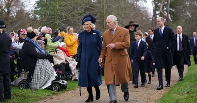 Royal family attend Christmas Day service at Sandringham church in festive first after death of Queen