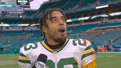 Packers’ Jaire Alexander hilariously broke down his INT in tremendous postgame interview