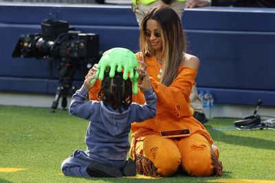 Everyone gets in the act as it is slime time at SoFi Stadium