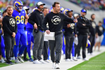 Watch: Sean McVay hands out 5 game balls in locker room after Rams’ big win vs. Broncos