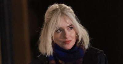 Fifty Shades of Grey star looks unrecognisable with new platinum blonde hair