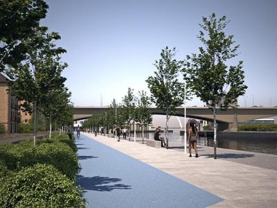 Plan for new £18m Glasgow promenade and cycle route revealed
