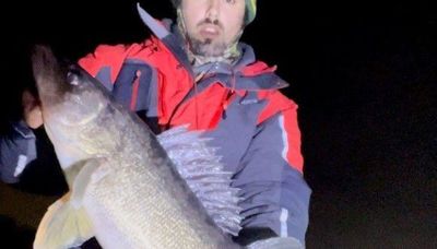 The joy of a personal-best walleye on first ice