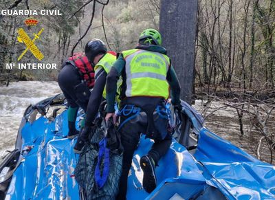 Seventh body found in river after bus accident in Spain