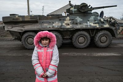 Children forced to grow up fast in Ukraine's frontline towns