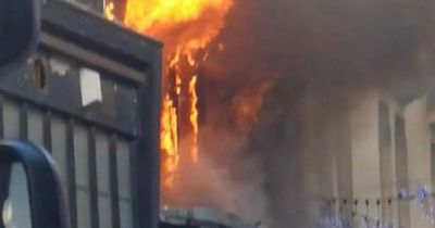 Blackpool fire: Flames soar into sky as huge blaze tears through town centre salon