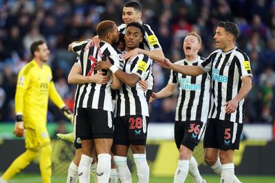 Newcastle up to second after big win at Leicester as Southampton slip to bottom