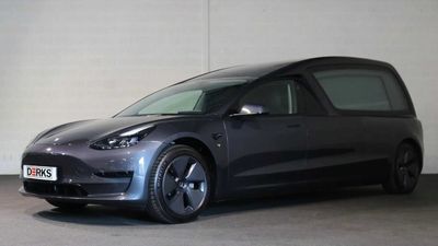 Tesla Model 3 Hearse Revealed By Dutch Limo Maker