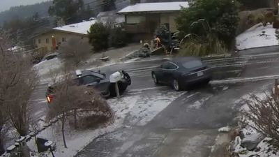 Watch Cars In Seattle Slide Helplessly Down Hills During Major Ice Storm