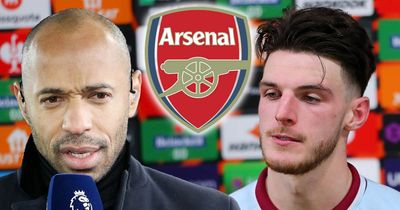 Thierry Henry and Declan Rice in agreement on Arsenal's Premier League title chances