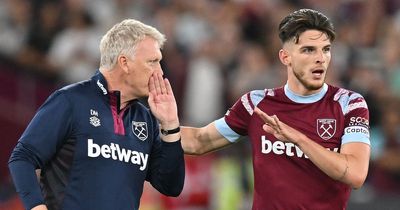 David Moyes addresses Declan Rice future amid Manchester United links