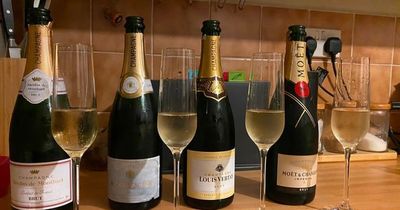 We compared Aldi champagne with Moet and M&S and there was a clear winner