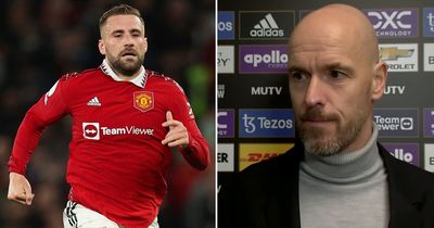 Erik ten Hag explains why he's playing Luke Shaw at centre-back for Man Utd