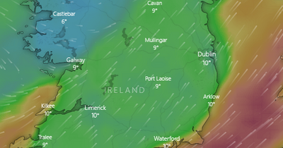 Met Eireann forecasts heavy showers and strong winds for Dublin with big temperatures change