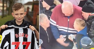 Newcastle fan DEFENDS woman who tried to wrestle player's shirt from 11-year-old son