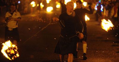 The town in Scotland that celebrates New Year's with a Hogmanay 'fireball festival'