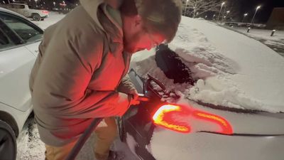 Watch Deep Frozen Tesla Model 3 Plug Into Supercharger At -14 Degrees