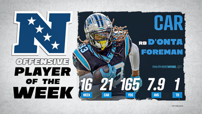 Panthers RB D’Onta Foreman named NFC Offensive Player of the Week