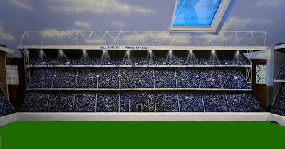 Artist transforms attic into Rangers' Ibrox Stadium mural leaving football fans impressed