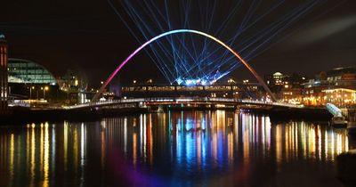 Newcastle laser light show times - when and where to watch New Year display