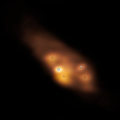 Look! Astronomers catch two protostars building the ingredients for life