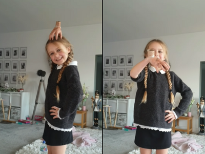 Viral video: Little girl dresses up as Wednesday Addams; watch her clever hack for 'Thing'
