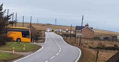 One dead and another rushed to hospital after three-car crash on A90