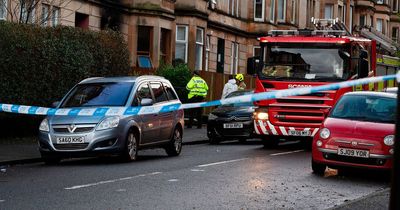 Man in hospital after fire rips through Glasgow flats as residents evacuated