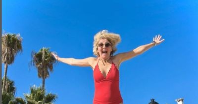 Loose Women star Kaye Adams strips to Baywatch swimsuit to mark 60th after sharing 'shame' over age lie