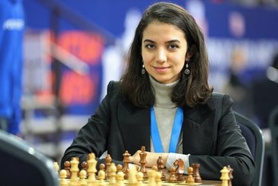 Iranian chess player Sara Khadem competes in tournament without mandatory hijab