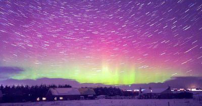 'Spectacular' aurora in Scotland captured as star trails zip above Isle of Lewis